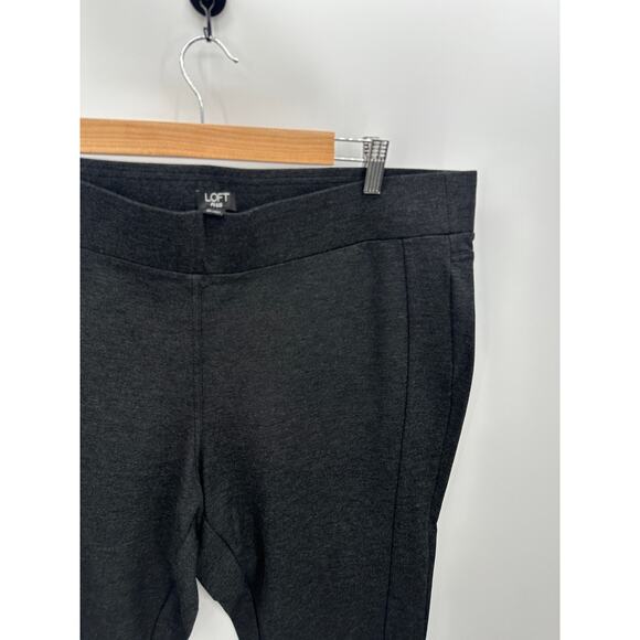 Loft Plus Dark Gray Stretch Pull On Pants Elastic Waist Leggings Women 20 - Picture 5 of 7